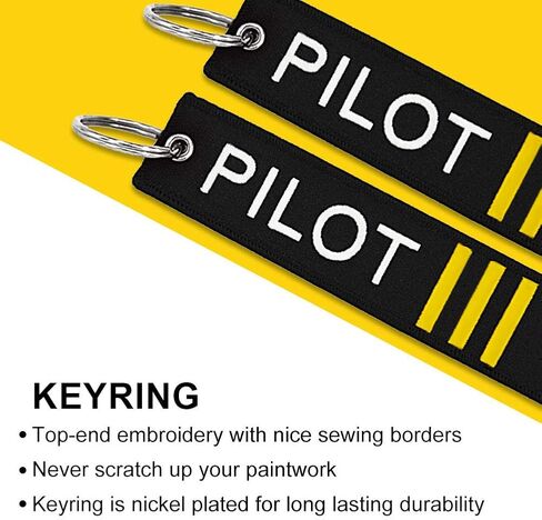 MELIFE Pilot Keychain Tag with Key Ring, 3 Pack Flag Keychain for Motorcycles, Scooters, Cars and Gifts -First Officer in Saudi Arabia