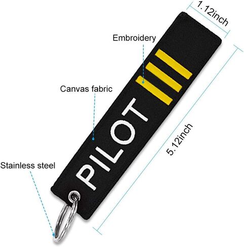MELIFE Pilot Keychain Tag with Key Ring, 3 Pack Flag Keychain for Motorcycles, Scooters, Cars and Gifts -First Officer in Saudi Arabia