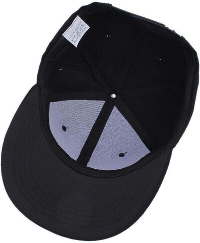 Boolavard Classic Snapback Hat Cap Hip Hop Style Flat Bill Blank Solid Color Adjustable Size in Saudi Arabia