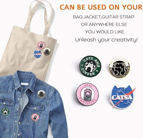دبابيس زينة لمخلب القهوة على شكل قطة من Cat Planet Coffee Paw Pins Cats Club, 3.14in*3.14in*0.78in, بورسلين, بدون أحجار كريمة in Kuwait