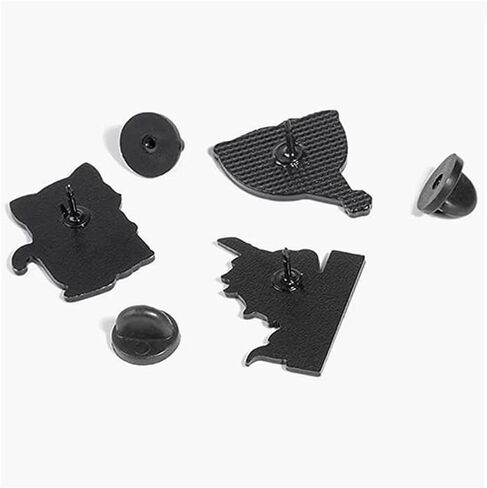 4 قطعة الحيوان الإبداعي الثعلب وحيد القرن القط أرنب المينا دبوس الملابس قميص الجينز بروش شارة دبابيس سحرية دبابيس معدنية للنساء in Kuwait