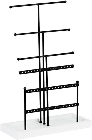 Aphse Jewelry Organizer Stand, 6 Tier Hanging Necklace Holder,Earring Organizer,Jewelry Tower Tree for Necklaces, Earrings, Bracelets, Rings in Kuwait