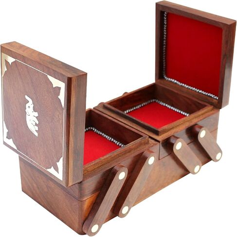 ITOS365 Handmade Wooden Jewelry Box/Case/Storage for Women Jewel Organizer Gift Items in Saudi Arabia