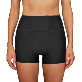 SHEKINI Women's Swim Shorts High Waisted Bathing Suit Bottoms Quick Dry Swimsuit Board Shorts in Kuwait