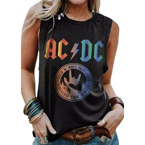 Women Vintage Rock Band Tank Top Fashion Rock Music Graphic Tees Summer Sleeveless Shirt for Rock Lovers in Kuwait