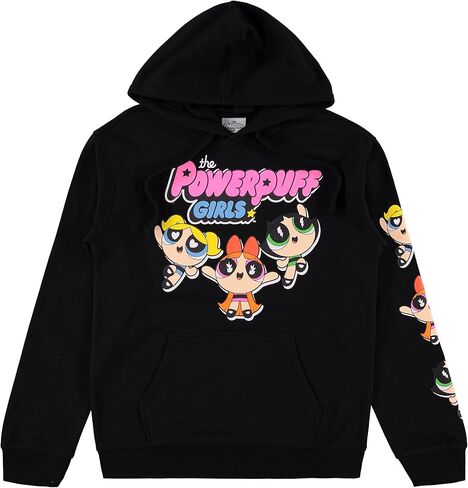 سويت شيرت بقلنسوة كلاسيكي للسيدات من POWERPUFF GIRLS - سويت شيرت بلوسوم بابل وباتركاب in Kuwait