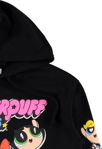 سويت شيرت بقلنسوة كلاسيكي للسيدات من POWERPUFF GIRLS - سويت شيرت بلوسوم بابل وباتركاب in Kuwait