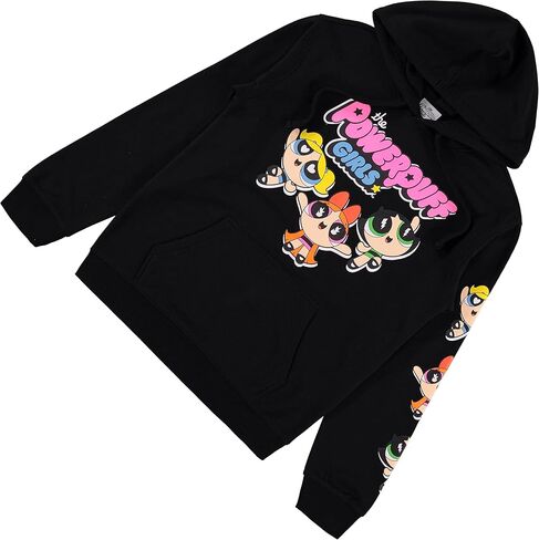 سويت شيرت بقلنسوة كلاسيكي للسيدات من POWERPUFF GIRLS - سويت شيرت بلوسوم بابل وباتركاب in Kuwait