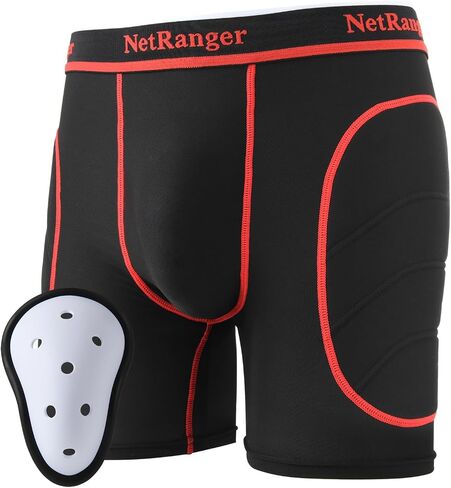 NetRanger Youth Boys شورت منزلق مبطن مع كوب واقي لكرة القدم البيسبول in Kuwait