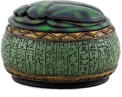 Top Collection 4" Hand Painted Resin Egyptian Scarab Jewelry Box in Saudi Arabia