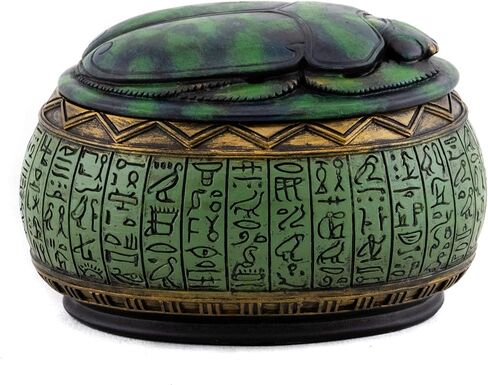 Top Collection 4" Hand Painted Resin Egyptian Scarab Jewelry Box in Saudi Arabia