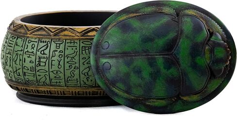 Top Collection 4" Hand Painted Resin Egyptian Scarab Jewelry Box in Saudi Arabia