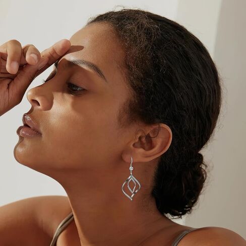 أقراط متدلية من BTOYM أقراط متدلية هندسية ذهبية أقراط طويلة على شكل سلسلة أقراط بوهو هدية مجوهرات للنساء والفتيات in Kuwait