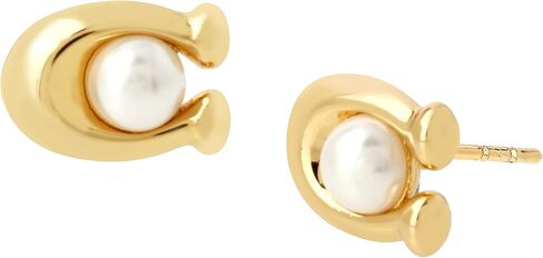 COACH Pearl C Stud Earrings in Saudi Arabia