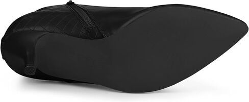 حذاء نسائي من Allegra K بمقدمة مدببة وسحاب جانبي وكعب ستيليتو للكاحل in Kuwait