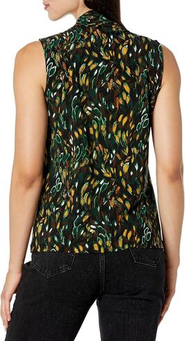 Kasper Women's Printed Sleeveless Knot Front Top in Saudi Arabia