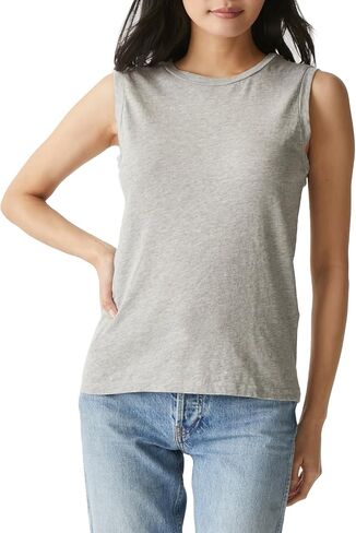 Michael Stars Relaxed Semi-Fitted Iris Classic Muscle Tee Made with 100% Cotton in Saudi Arabia