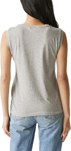 Michael Stars Relaxed Semi-Fitted Iris Classic Muscle Tee Made with 100% Cotton in Saudi Arabia