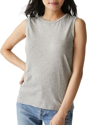 Michael Stars Relaxed Semi-Fitted Iris Classic Muscle Tee Made with 100% Cotton in Saudi Arabia