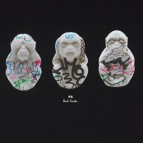 تي شيرت رجالي من PS by Paul Smith بتصميم Graffiti Monkeys in Saudi Arabia