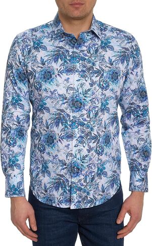 Robert Graham Men's Avers Long Sleeve Woven Button Down Shirt in Saudi Arabia