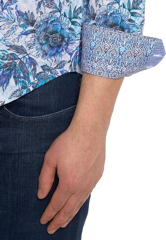 Robert Graham Men's Avers Long Sleeve Woven Button Down Shirt in Saudi Arabia