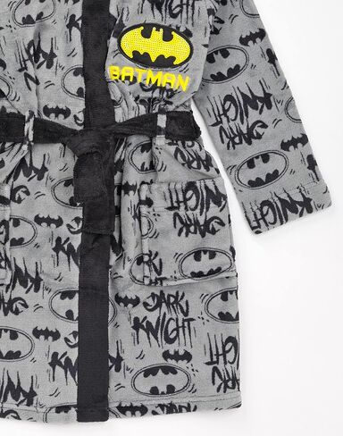 رداء حمام DC Comics باتمان للأولاد والأطفال باللون الرمادي الداكن فارس PJS in Saudi Arabia
