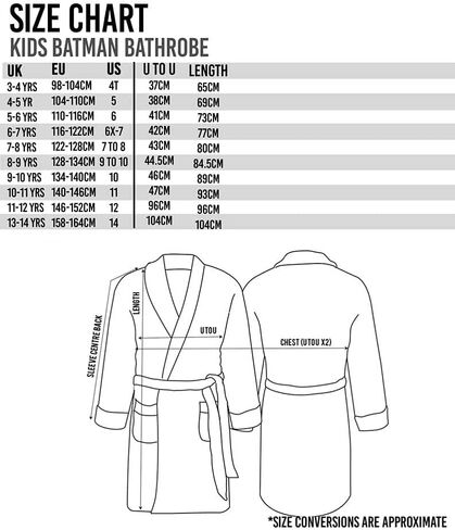 رداء حمام DC Comics باتمان للأولاد والأطفال باللون الرمادي الداكن فارس PJS in Saudi Arabia