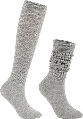 Besjybt 80s Slouch Socks for Women, Scrunch Knee High Socks Boot Socks in Kuwait
