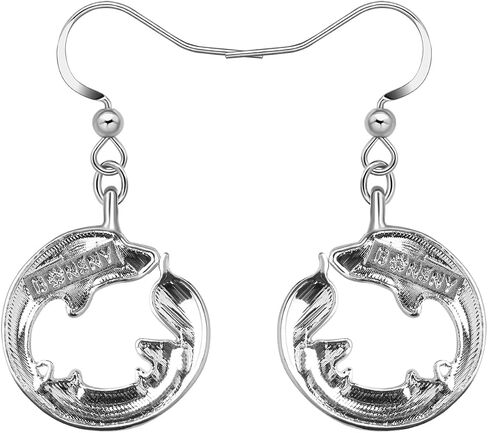 DUOWEI Cute Dachshund Earrings Dangle Jewelry Funny Weiner Dog Gifts for Women Girls Dog Lovers in Kuwait