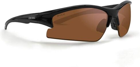 نظارة شمسية رياضية للجولف من 2 ايبوتش بلون اسود مع عدسات بلون اخضر واسود عالية الوضوح مع عدسات كهرمانية, أسود, ADULT in Kuwait