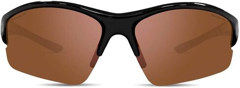 نظارة شمسية رياضية للجولف من 2 ايبوتش بلون اسود مع عدسات بلون اخضر واسود عالية الوضوح مع عدسات كهرمانية, أسود, ADULT in Kuwait