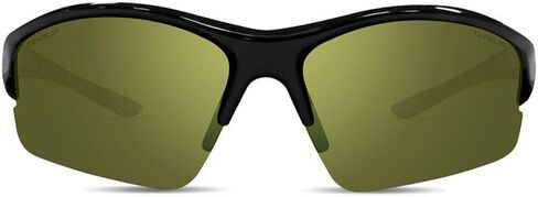 نظارة شمسية رياضية للجولف من 2 ايبوتش بلون اسود مع عدسات بلون اخضر واسود عالية الوضوح مع عدسات كهرمانية, أسود, ADULT in Kuwait