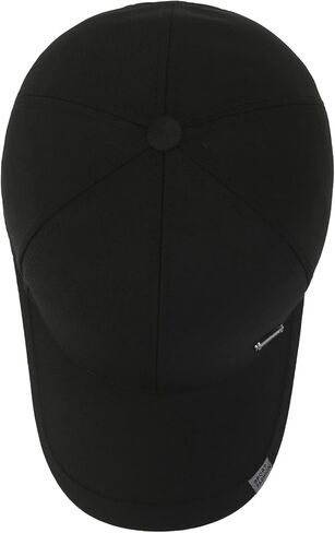 قبعة أبي العصرية للرجال قبعة بيسبول كلاسيكية عادية مع قمم مزدوجة الطبقة قبعة سائق شاحنة من القطن قابلة للتعديل بلون الفحم الناعم in Kuwait