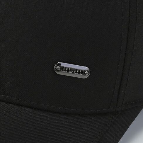 قبعة أبي العصرية للرجال قبعة بيسبول كلاسيكية عادية مع قمم مزدوجة الطبقة قبعة سائق شاحنة من القطن قابلة للتعديل بلون الفحم الناعم in Kuwait