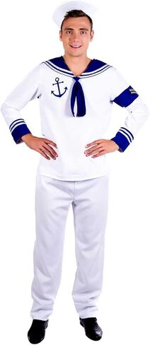fun shack Mens Sailor Costume, Sailor Costumes for Men, Sailor Halloween Costume Men, Adult Sailor Costume in Kuwait