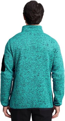 سترة VEBOON للرجال بسحاب كامل كاجوال بياقة واقفة من الصوف الناعم مع جيوب، معطف خفيف الوزن للأداء in Kuwait