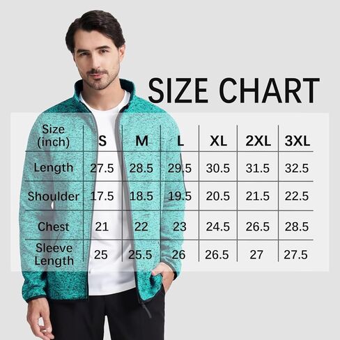 سترة VEBOON للرجال بسحاب كامل كاجوال بياقة واقفة من الصوف الناعم مع جيوب، معطف خفيف الوزن للأداء in Kuwait