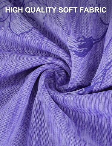 Cucuchy ملابس علوية نسائية كاجوال 3/4 كم كشكش ورقبة على شكل حرف V بلوزات شبكية مرنة تونيك طبقات مزدوجة in Kuwait