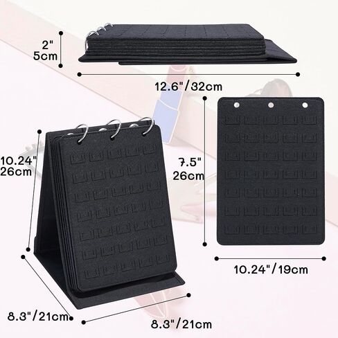 كتاب عرض دبوس المينا من HUHYNN مع 6 صفحات، كتاب تداول دبوس محمول لتخزين أكثر من 240 دبابيس مينا، منظم دبوس بروش وتخزين لمجموعة الدبابيس in Kuwait