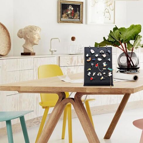 كتاب عرض دبوس المينا من HUHYNN مع 6 صفحات، كتاب تداول دبوس محمول لتخزين أكثر من 240 دبابيس مينا، منظم دبوس بروش وتخزين لمجموعة الدبابيس in Kuwait