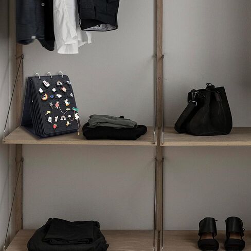 كتاب عرض دبوس المينا من HUHYNN مع 6 صفحات، كتاب تداول دبوس محمول لتخزين أكثر من 240 دبابيس مينا، منظم دبوس بروش وتخزين لمجموعة الدبابيس in Kuwait