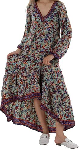 فستان طويل بطول الركبة للنساء من La Fiorentina in Kuwait