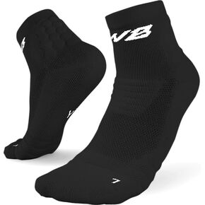 We Ball Sports Anti-Blister Mens Athletic Cushion Quarter Length Socks for Football, Running, Baseball, Basketball