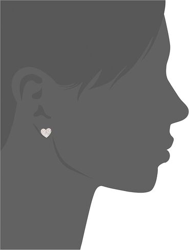 kate spade new york Pave Heart Stud Earrings in Saudi Arabia