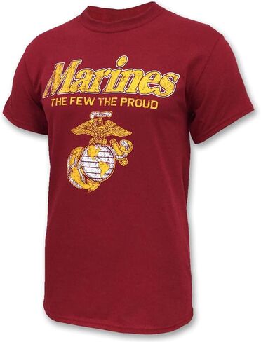 تي شيرت القوات المسلحة Gear Marines The Few The Proud Faded قصير الأكمام - قمصان مشاة البحرية الأمريكية المرخصة للرجال in Kuwait