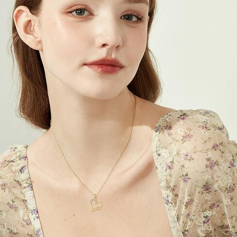 GEHN 14K Gold Necklace Real Gold Pendant Christmas Jewelry Gifts for Women Girls in Kuwait