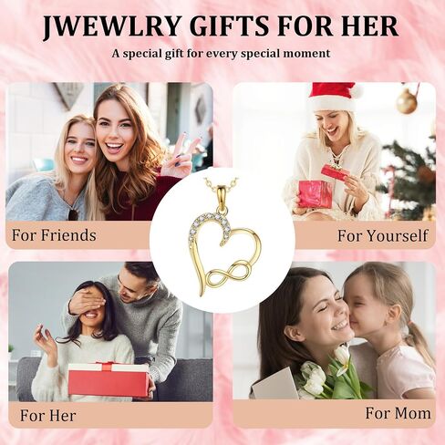 GEHN 14K Gold Necklace Real Gold Pendant Christmas Jewelry Gifts for Women Girls in Kuwait