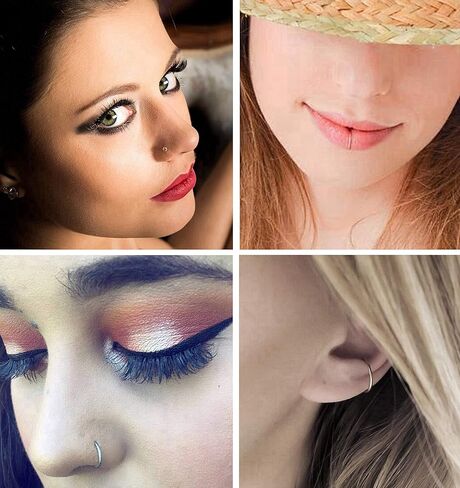 YOVORO 22 جرام 72 قطعة 316L الفولاذ المقاوم للصدأ الأنف ترصيع خواتم الغضروف هوب الأذن ثقب مجوهرات للجسم 1.5 مللي متر 2 مللي متر 2.5 مللي متر in Kuwait