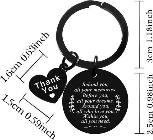 Inspirational Gift Key Ring For Women Men Teen Girls Boys Birthday Gifts Graduation Gifts For Friends Encouragement Gifts for Him Her Family Best Friend Behind You All Your Memories Gifts (Behind you) in Saudi Arabia